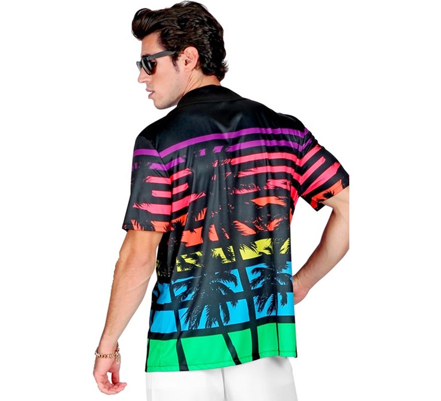 Translation missing: es.Camisa manga corta Hawaiana Años 80 para hombre