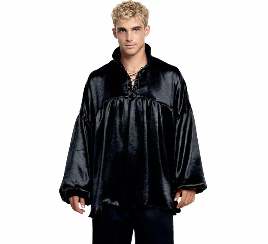 Translation missing: es.Camisa Negra Medieval o Pirata para hombre