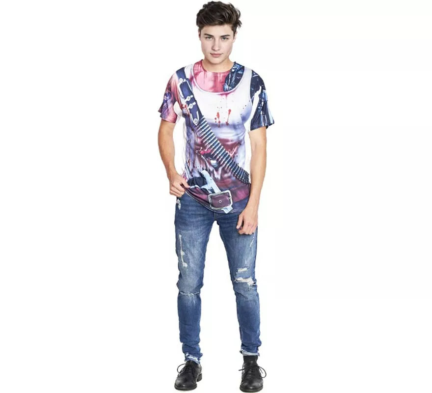 Translation missing: es.Camiseta con estampado Halloween para hombre