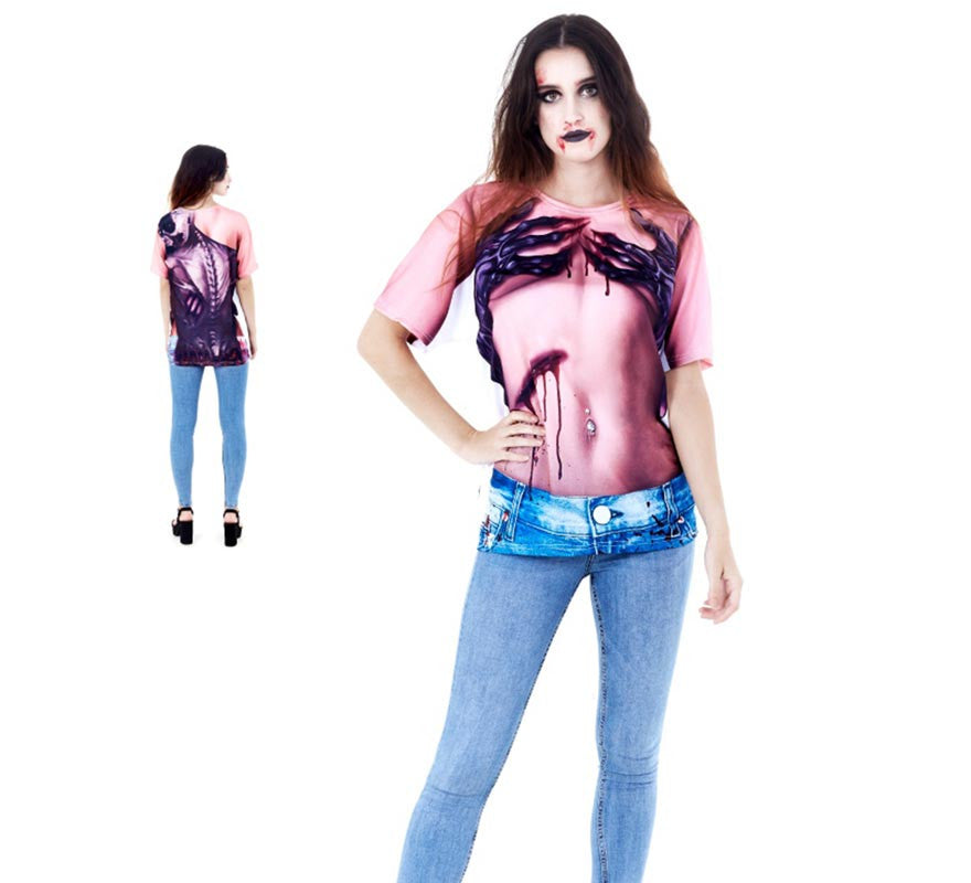 Translation missing: es.Camiseta con estampado Halloween para mujer
