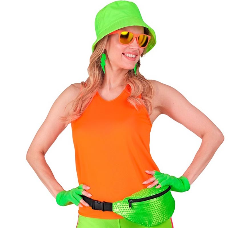 Translation missing: es.Camiseta de Tirantes naranja neón para mujer