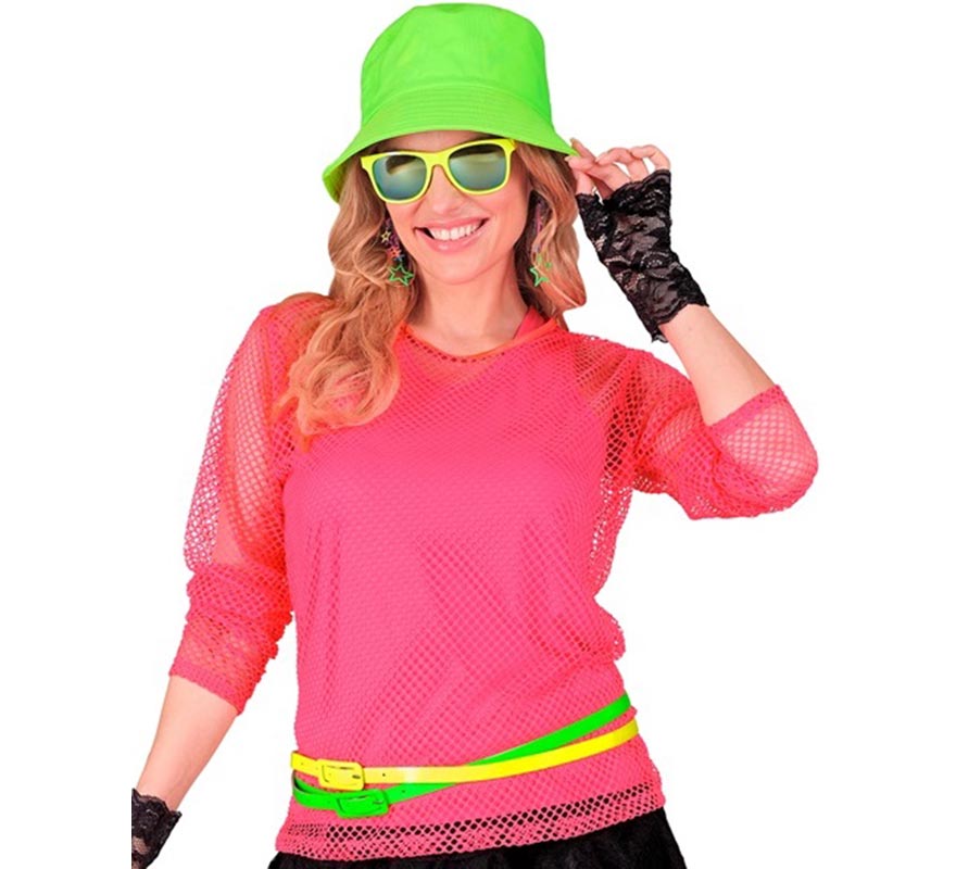 Translation missing: es.Camiseta de Tirantes rosa neón para mujer