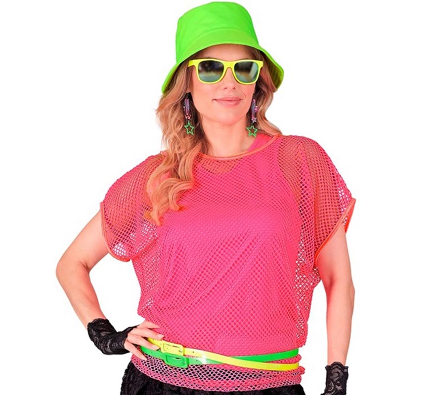 Translation missing: es.Camiseta de Tirantes rosa neón para mujer