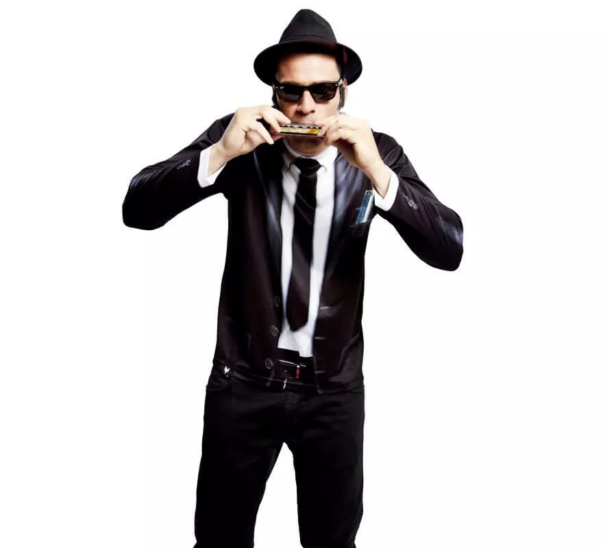 Translation missing: es.Camiseta disfraz Bluesman para hombre