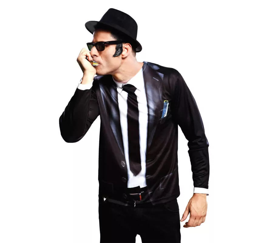 Translation missing: es.Camiseta disfraz Bluesman para hombre