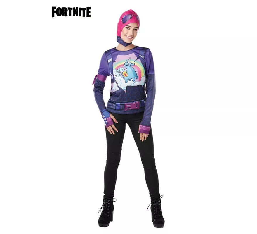 Camiseta Disfraz con Capucha Brite Bomber Fortnite para mujer