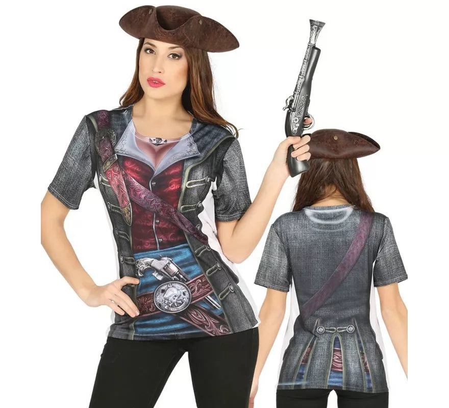 Translation missing: es.Camiseta disfraz de Corsaria para mujer