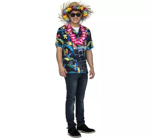 Camiseta disfraz de Hawaiano para hombre