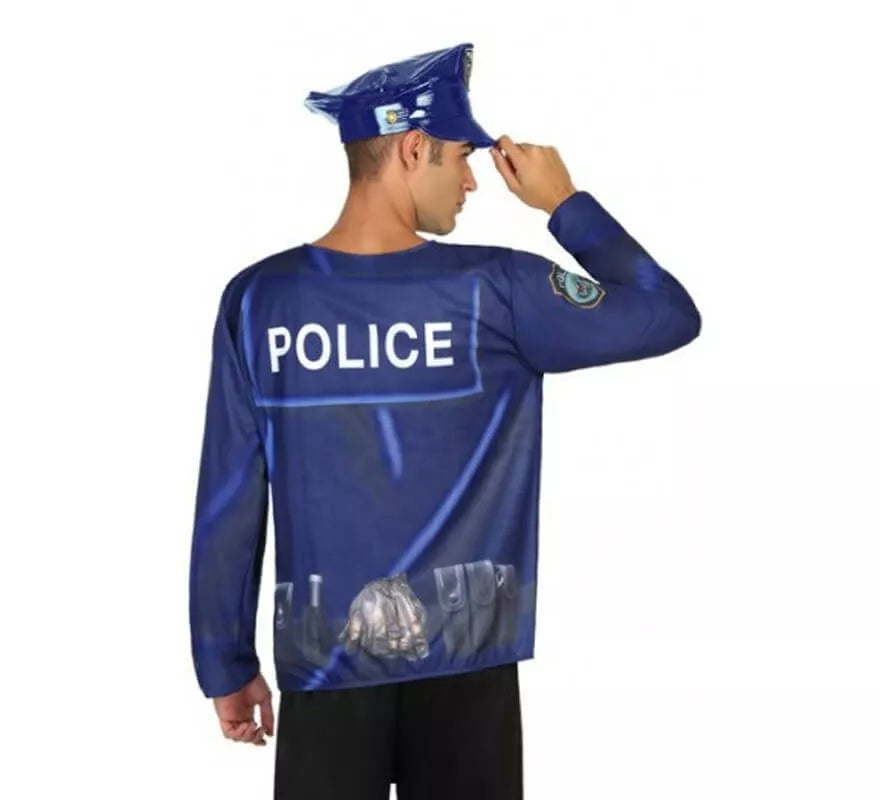 Translation missing: es.Camiseta disfraz de Policía para hombre