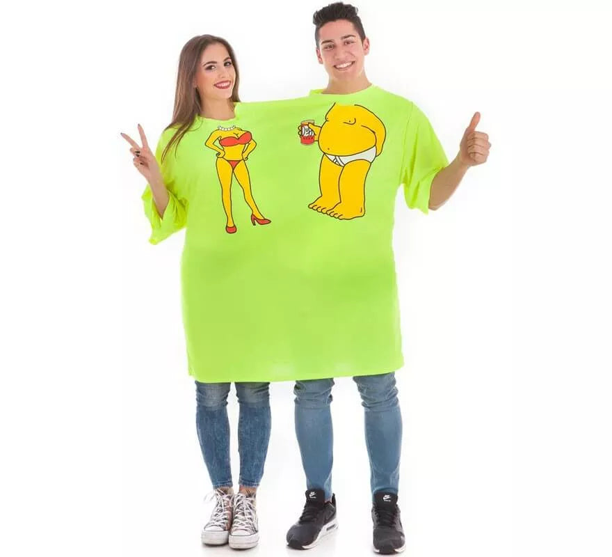 Translation missing: es.Camiseta Disfraz Doble Cerveza para adultos