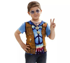 Camiseta disfraz Hippie para niño