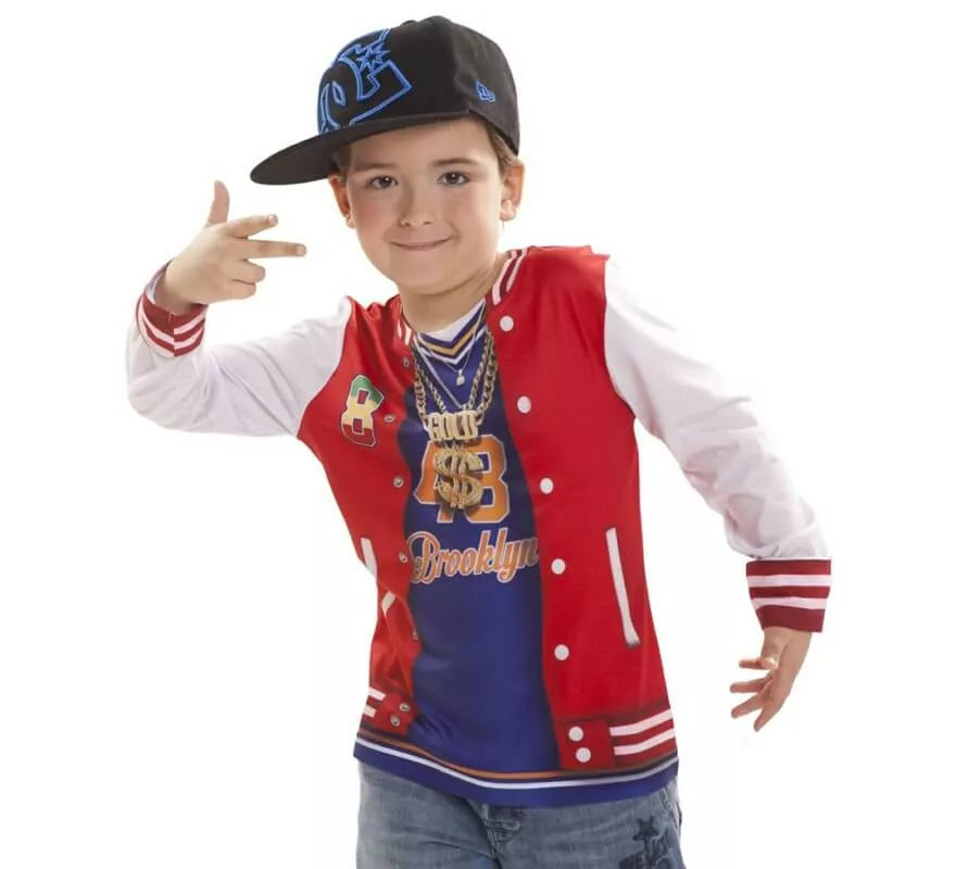 Translation missing: es.Camiseta disfraz Rapero para niño