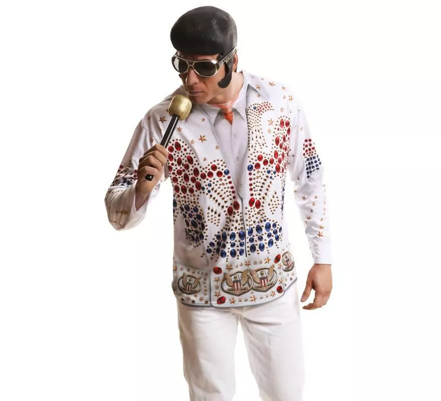 Translation missing: es.Camiseta disfraz rey del rock para hombre