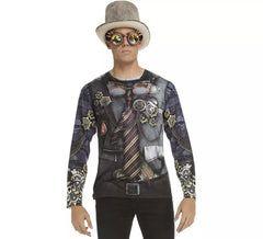 Camiseta disfraz Steampunk para hombre