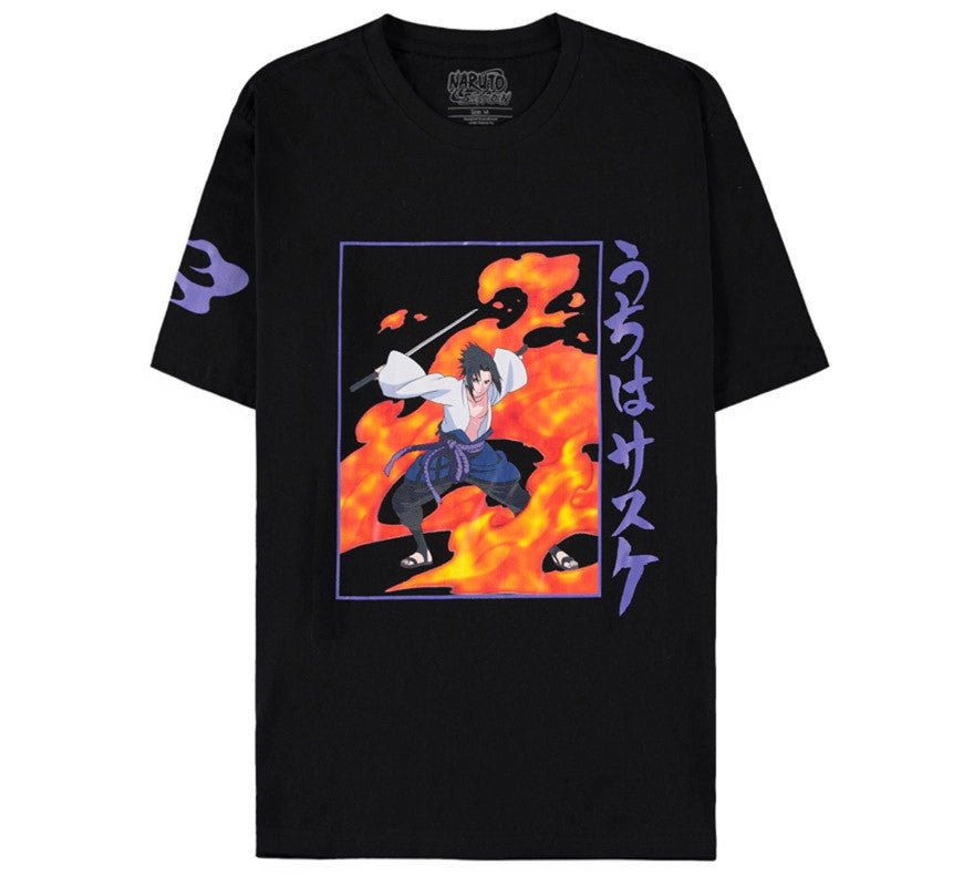 Translation missing: es.Camiseta Naruto Sasuke Fire