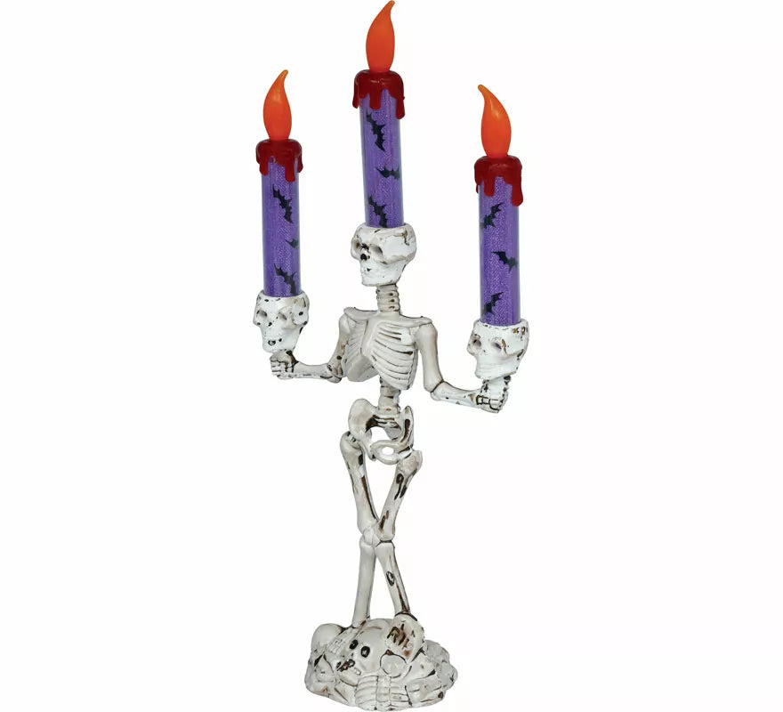 Candelabro Esqueleto con Luz de 35 cm
