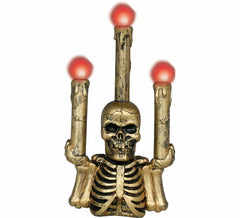 Candelabro Esqueleto dorado con Luz de 26 cm