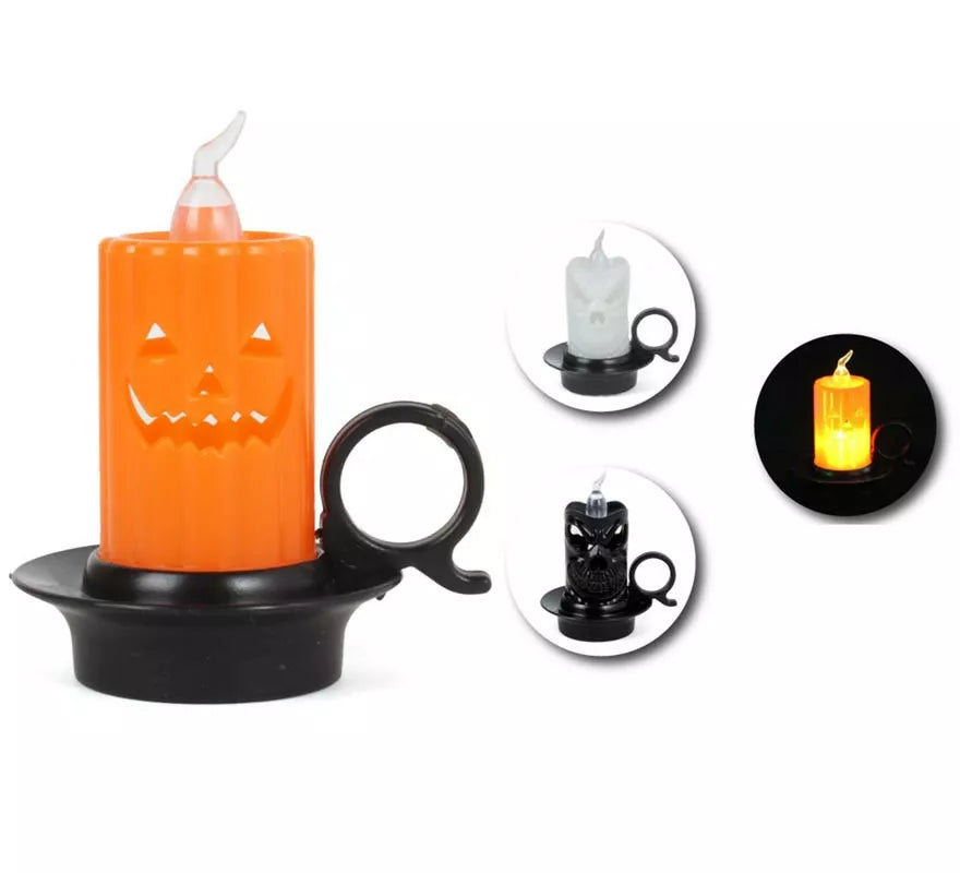 Translation missing: es.Candelabro Halloween con luz en modelo surtidos de 7x8 cm