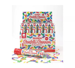 Cañón de Confetti Kabuki Arcoíris Multicolor Biodegradable de 20 cm (1 unid