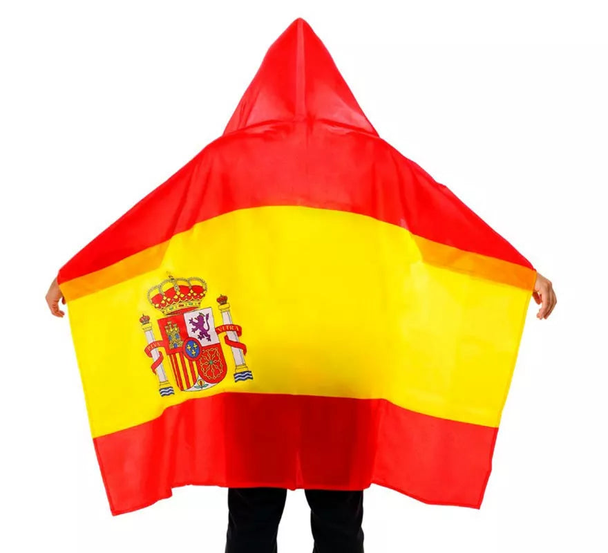 Translation missing: es.Capa Bandera de España con Capucha de 150x90 cm