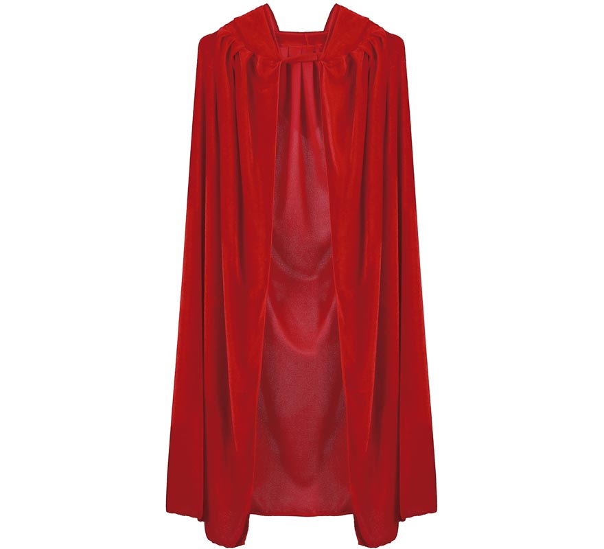 Capa con Capucha Roja Terciopelo para niños 100 cm