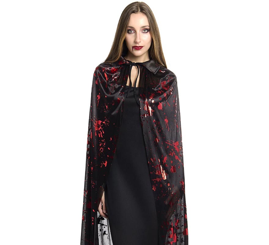Capa de Vampiro con Mano Sangre de 120 cm