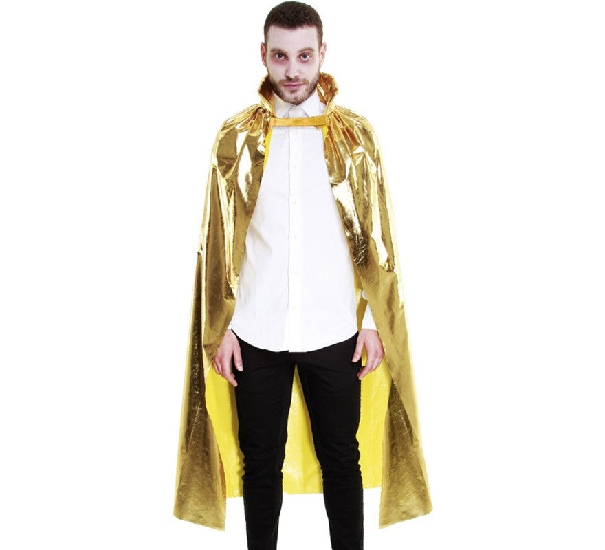 Translation missing: es.Capa Metal 140 cm Oro Adulto