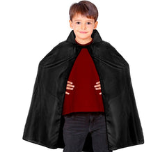 Capa negra de 100 cm para niños