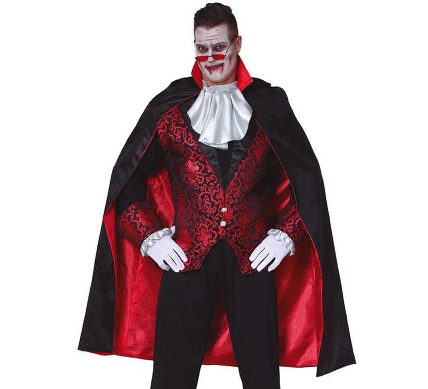 Translation missing: es.Capa Negra de Vampiro de con Forro Rojo 115 cm