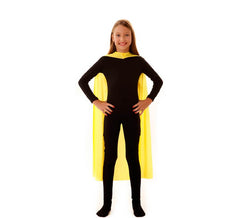 Capa Superhéroe Infantil Amarilla de 90 cm
