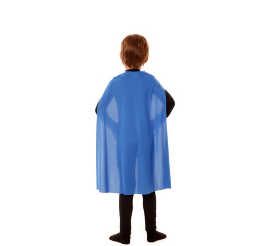 Translation missing: es.Capa Superhéroe Infantil Azul de 70 cm