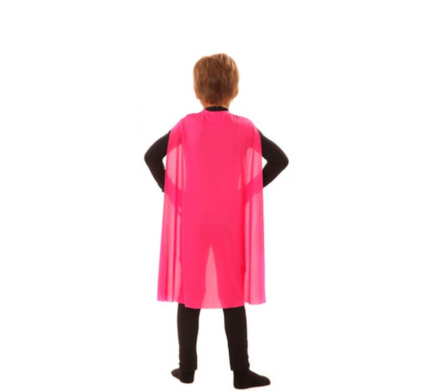 Translation missing: es.Capa Superhéroe Infantil Rosa de 70 cm