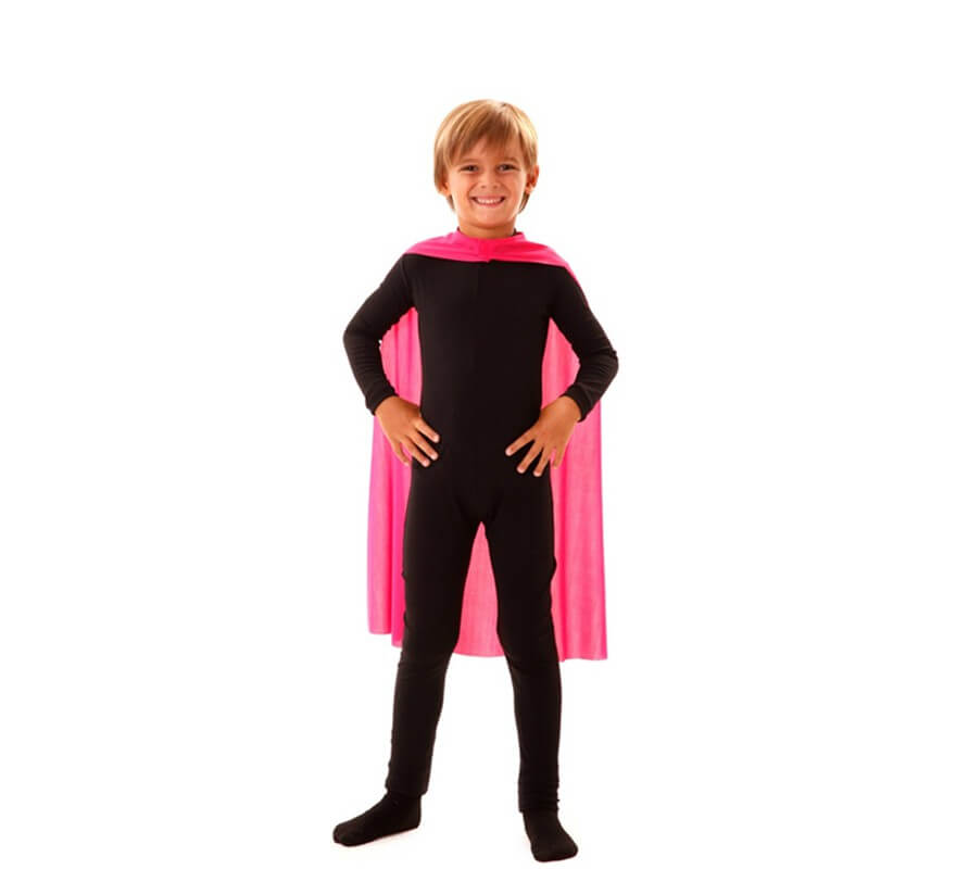 Translation missing: es.Capa Superhéroe Infantil Rosa de 70 cm