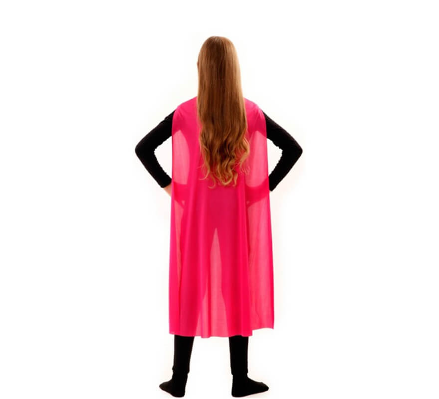 Translation missing: es.Capa Superhéroe Infantil Rosa de 90 cm