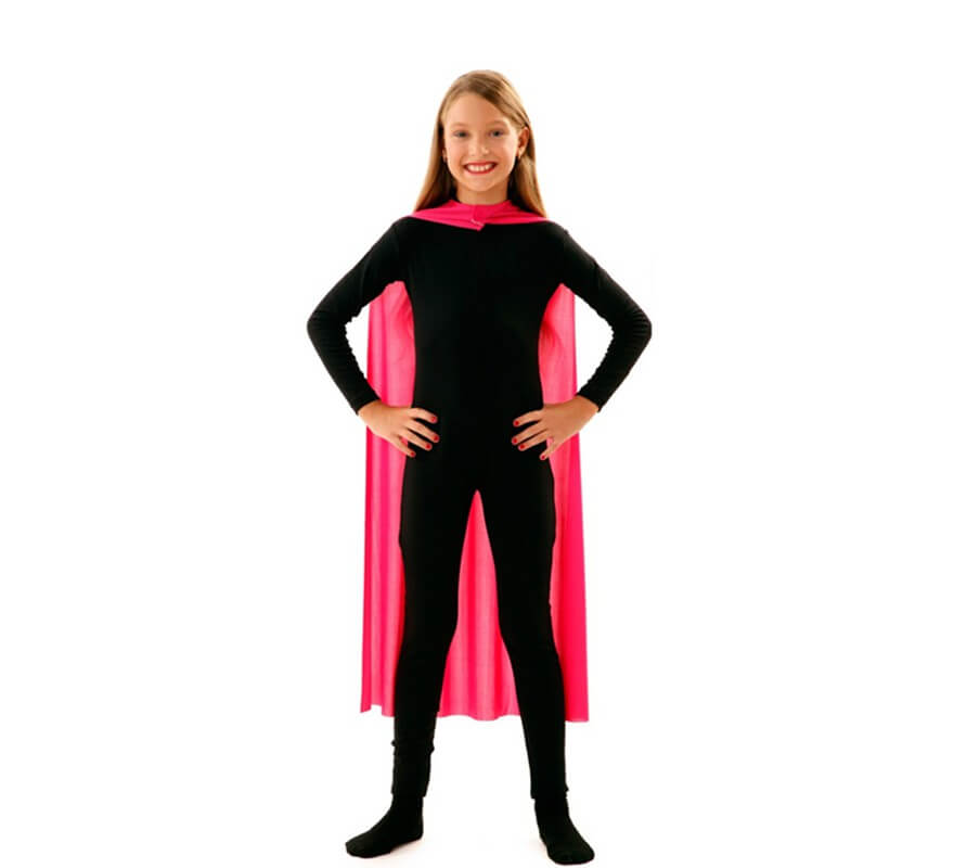 Translation missing: es.Capa Superhéroe Infantil Rosa de 90 cm