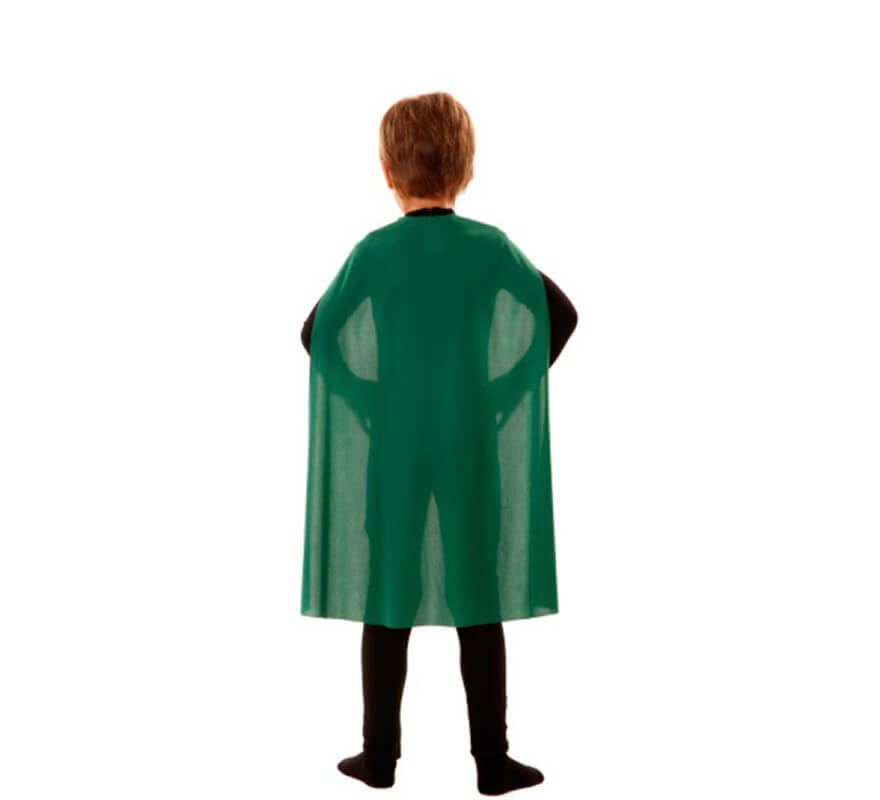 Translation missing: es.Capa Superhéroe Infantil Verde de 70 cm