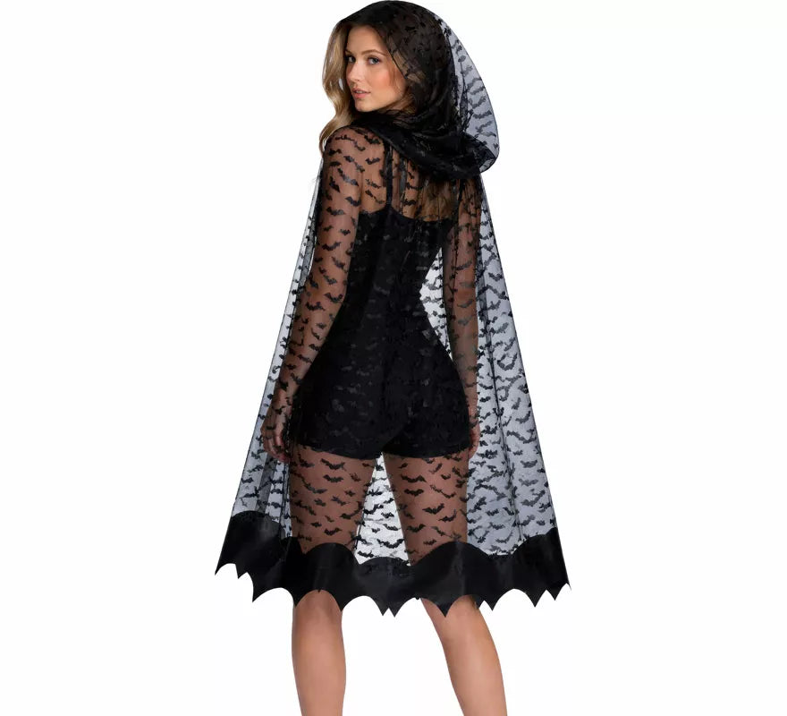 Translation missing: es.Capa Transparente Murciélagos de 135 cm para mujer