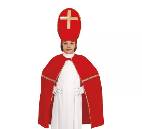 Capa y Gorro San Nicolás Infantil