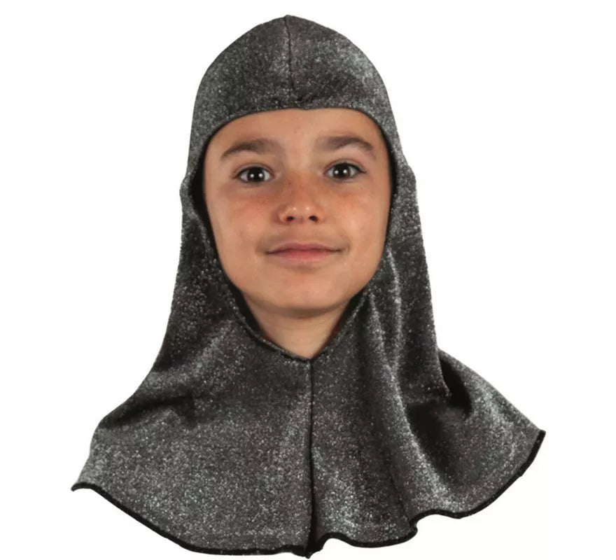 Translation missing: es.Capucha Medieval gris oscuro infantil
