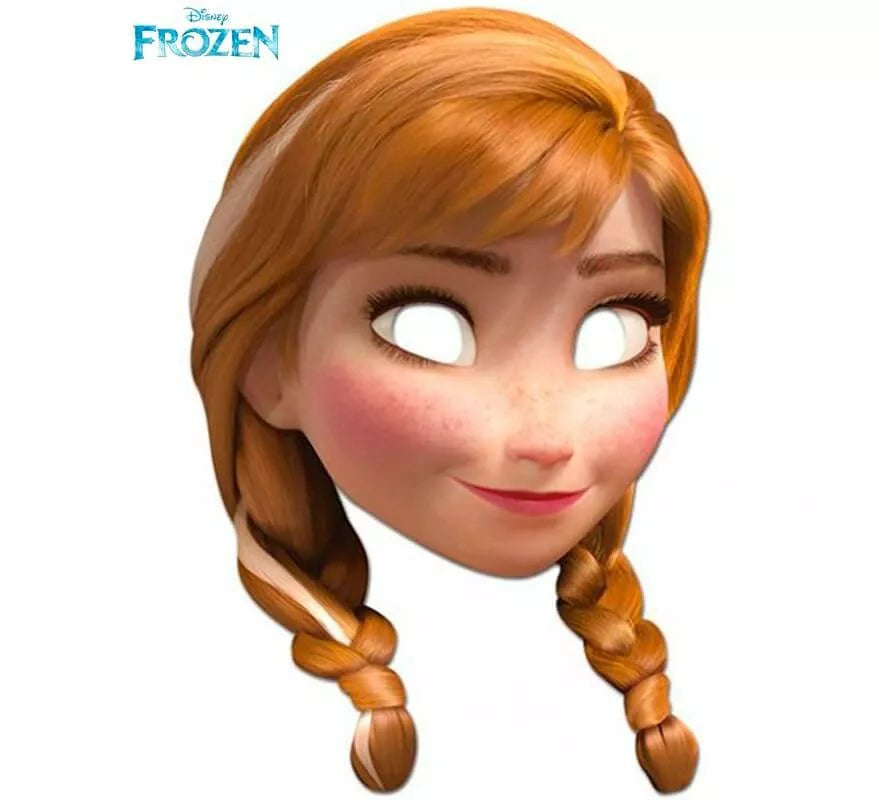 Translation missing: es.Careta de Anna de Frozen El reino del hielo de cartón