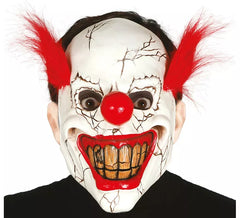 Careta de Payaso de terror con pelo