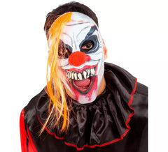 Careta de Payaso del Terror con Pelo Naranja
