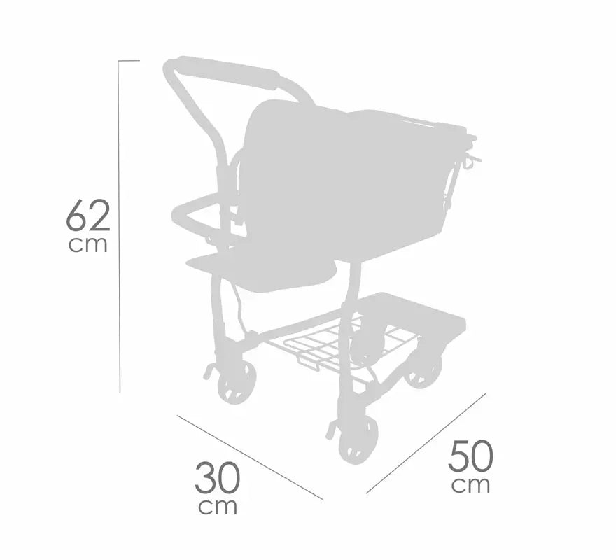 Translation missing: es.Carro Compra Portabebés con Frutas para Muñecas de hasta 50 cm