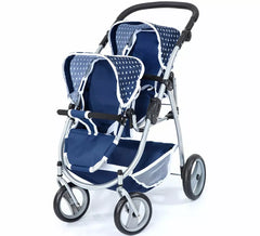Carro de Muñecas Gemelar azul