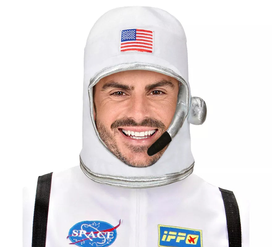 Translation missing: es.Casco Astronauta Blanco USA para adulto