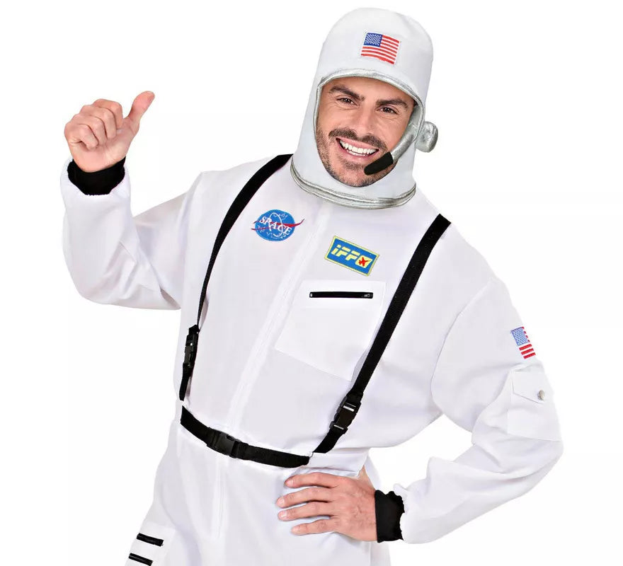 Translation missing: es.Casco Astronauta Blanco USA para adulto