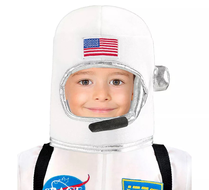Translation missing: es.Casco Astronauta Blanco USA para niños