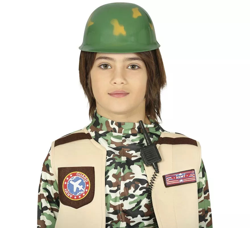 Translation missing: es.Casco con estampado Militar para niño