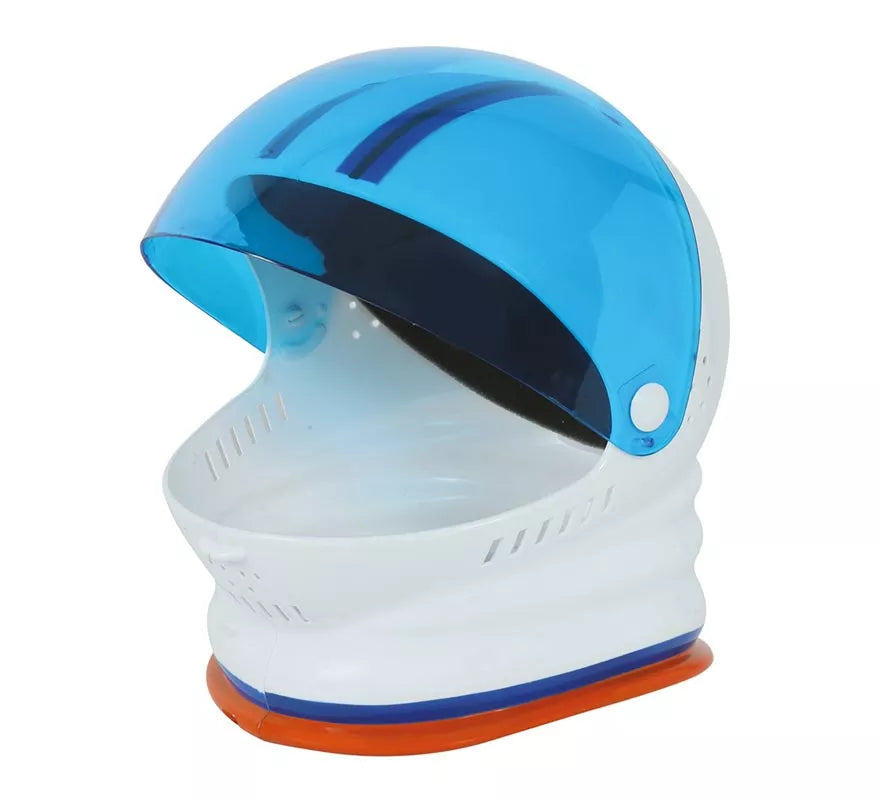 Casco de Astronauta Blanco y Azul