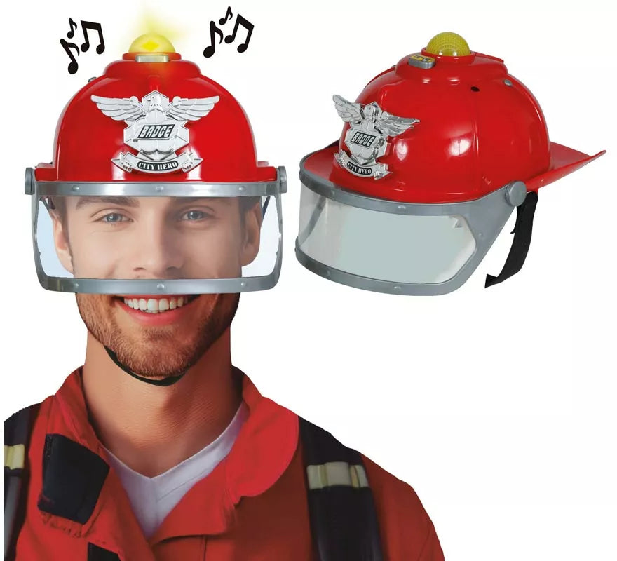 Translation missing: es.Casco de Bombero con Sirena y Luz